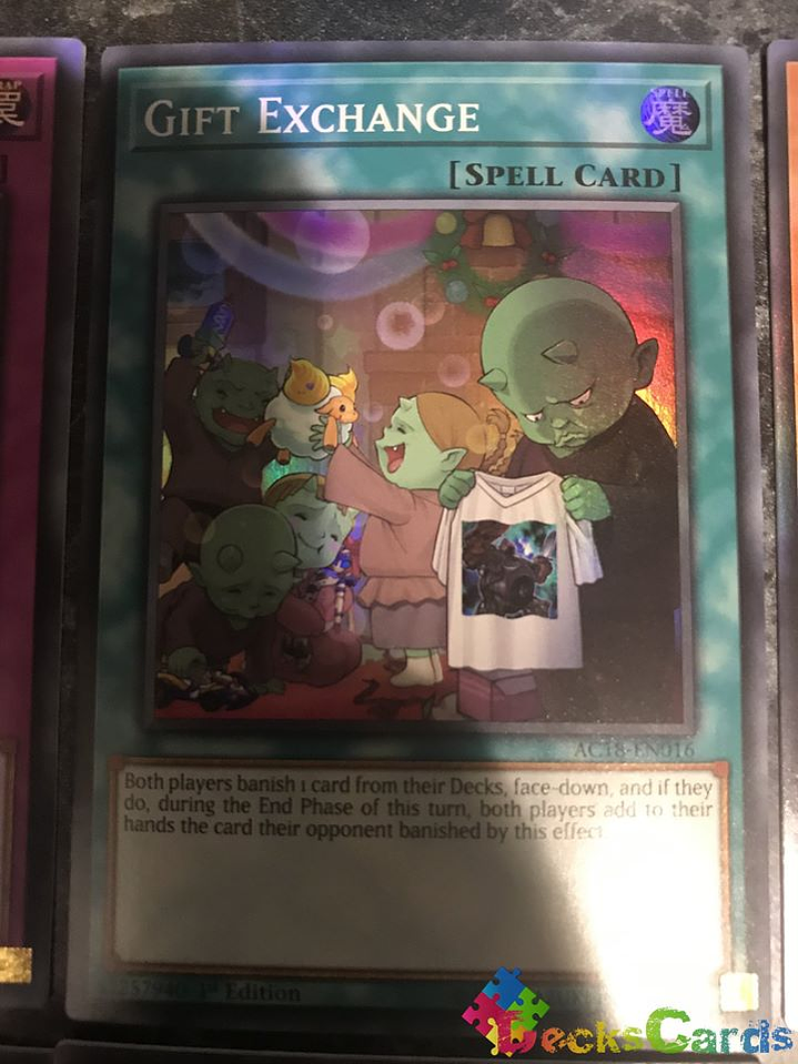 Gift Exchange - AC18-EN016 - Super Rare 1st Edition 1