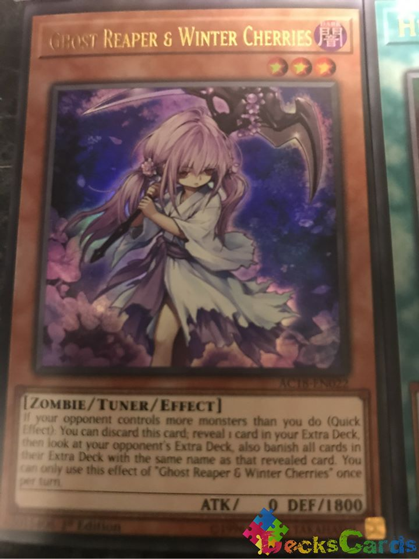 Ghost Reaper & Winter Cherries - AC18-EN022 - Ultra Rare 1st Edition 1
