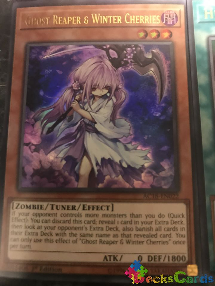 Ghost Reaper & Winter Cherries - AC18-EN022 - Ultra Rare 1st Edition 1