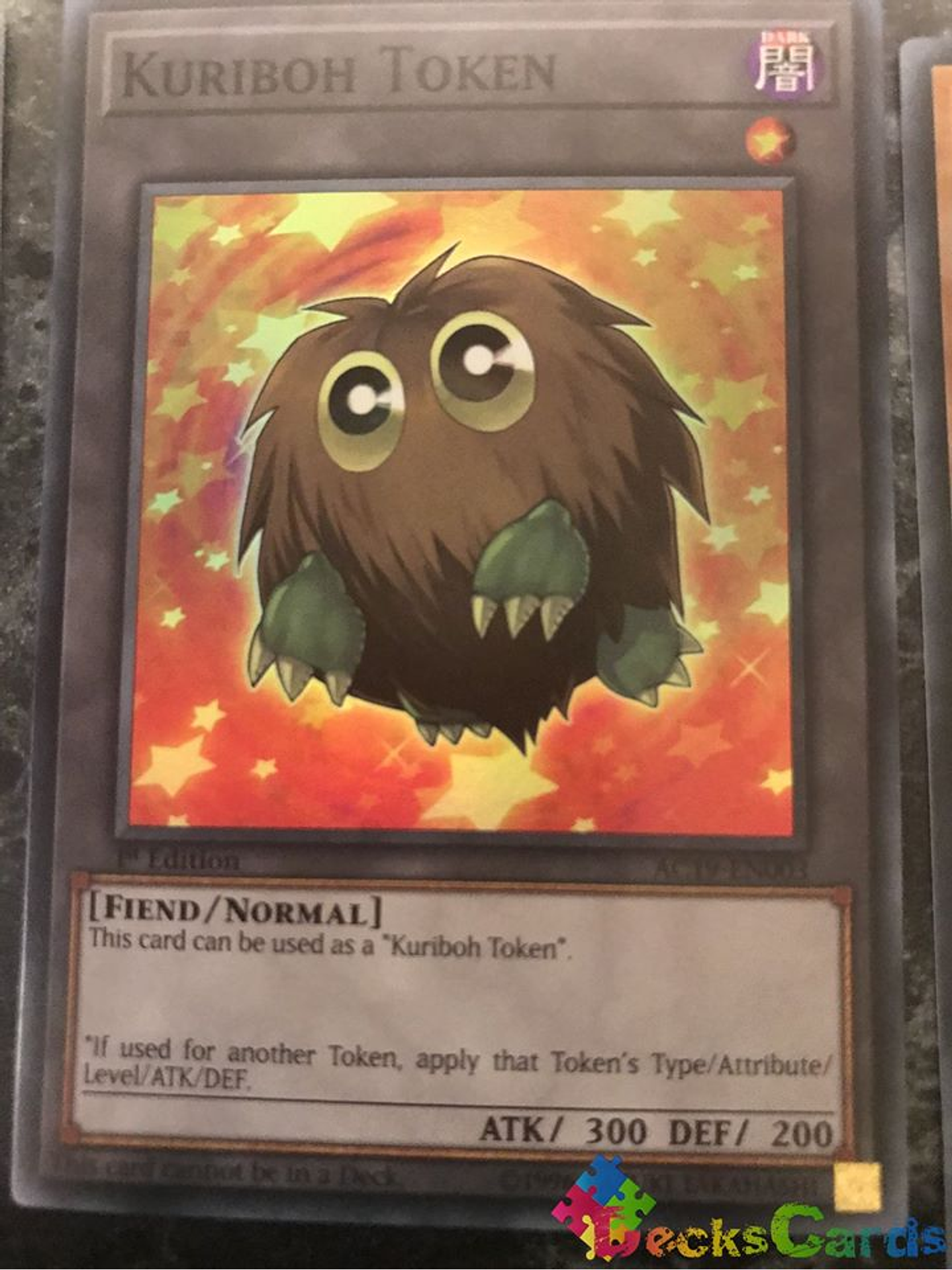 Kuriboh Token - AC19-EN003 - Super Rare 1st Edition 1