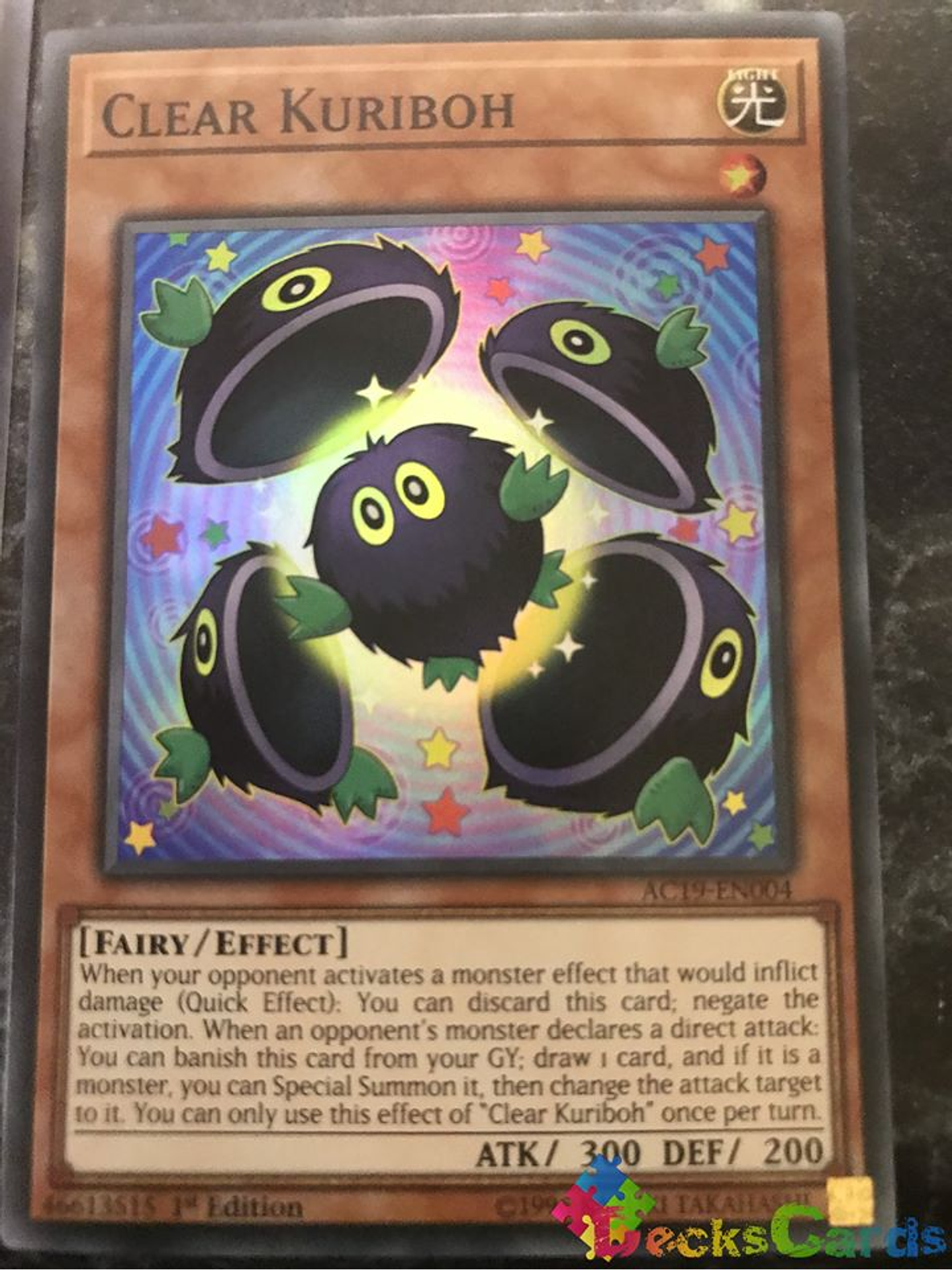 Clear Kuriboh - AC19-EN004 - Super Rare 1st Edition 1