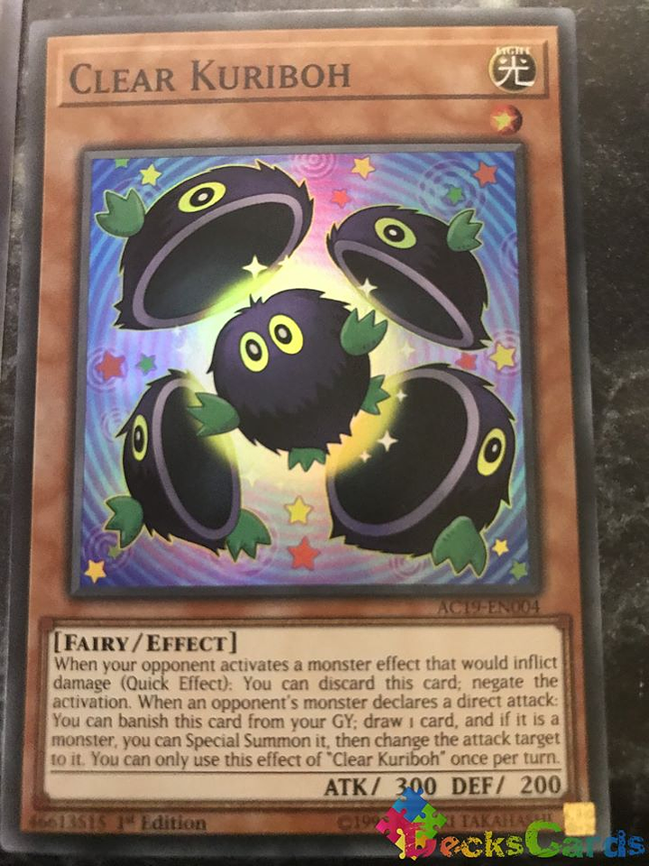 Clear Kuriboh - AC19-EN004 - Super Rare 1st Edition 1