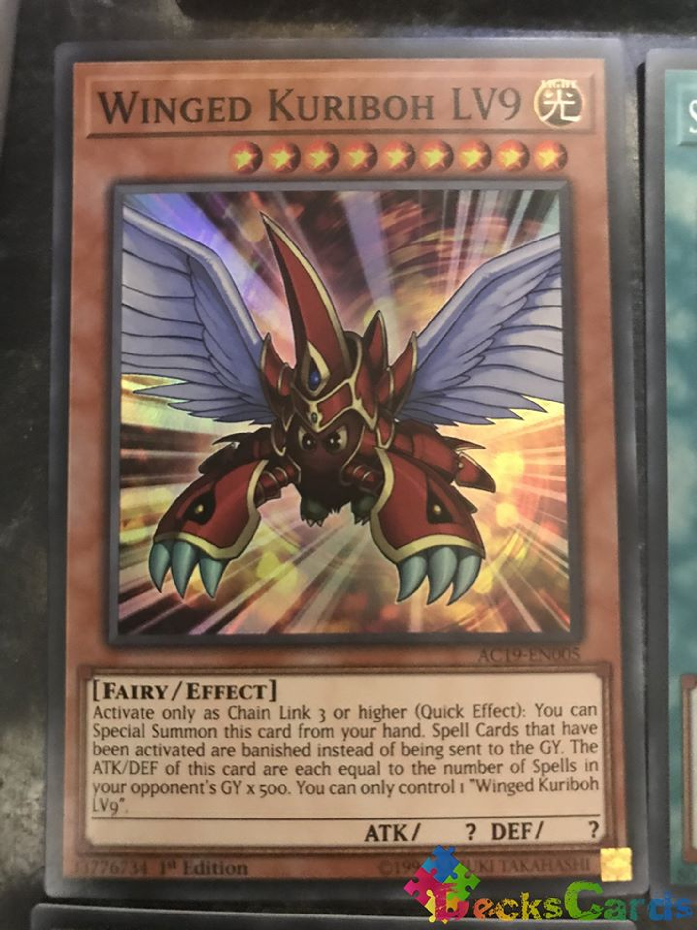 Winged Kuriboh LV9 - AC19-EN005 - Super Rare 1st Edition 1