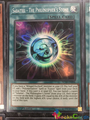 Sabatiel - The Philosopher's Stone - AC19-EN006 - Super Rare 1st Edition