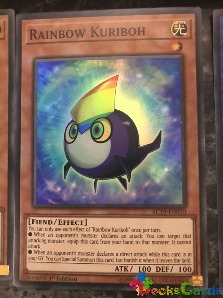 Rainbow Kuriboh - AC19-EN010 - Super Rare 1st Edition 1