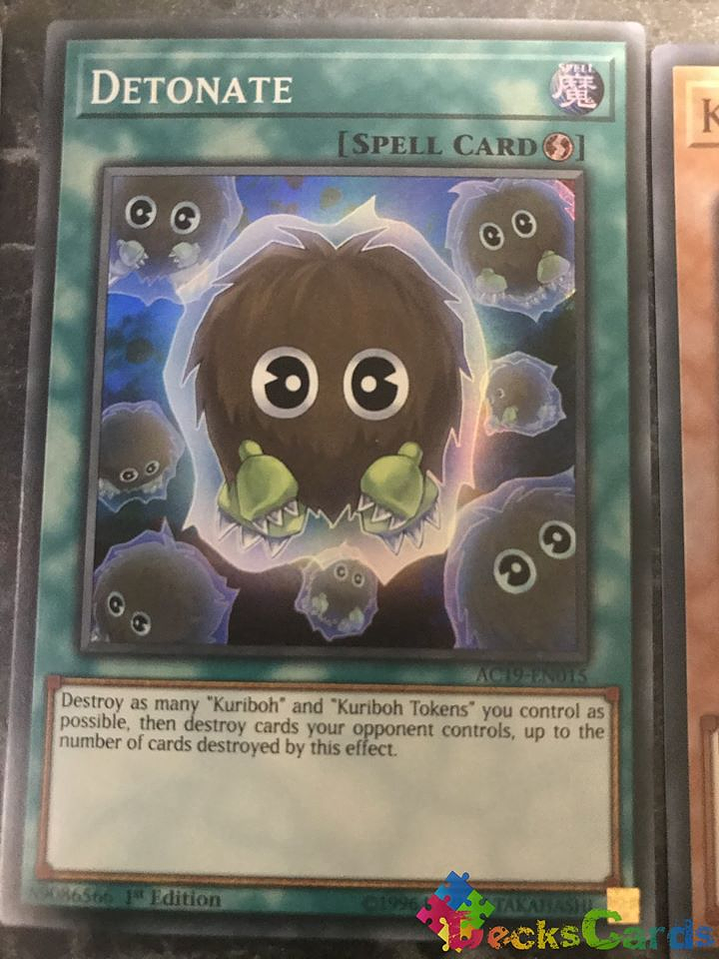 Detonate - AC19-EN015 - Super Rare 1st Edition 1