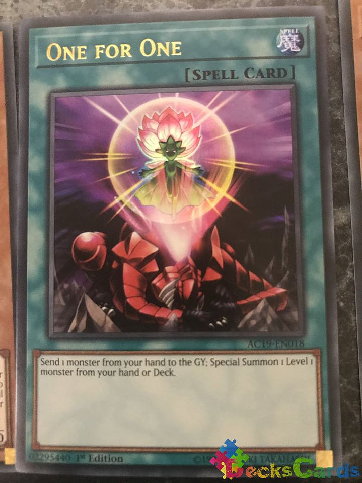 One for One - AC19-EN018 - Ultra Rare 1st Edition 1