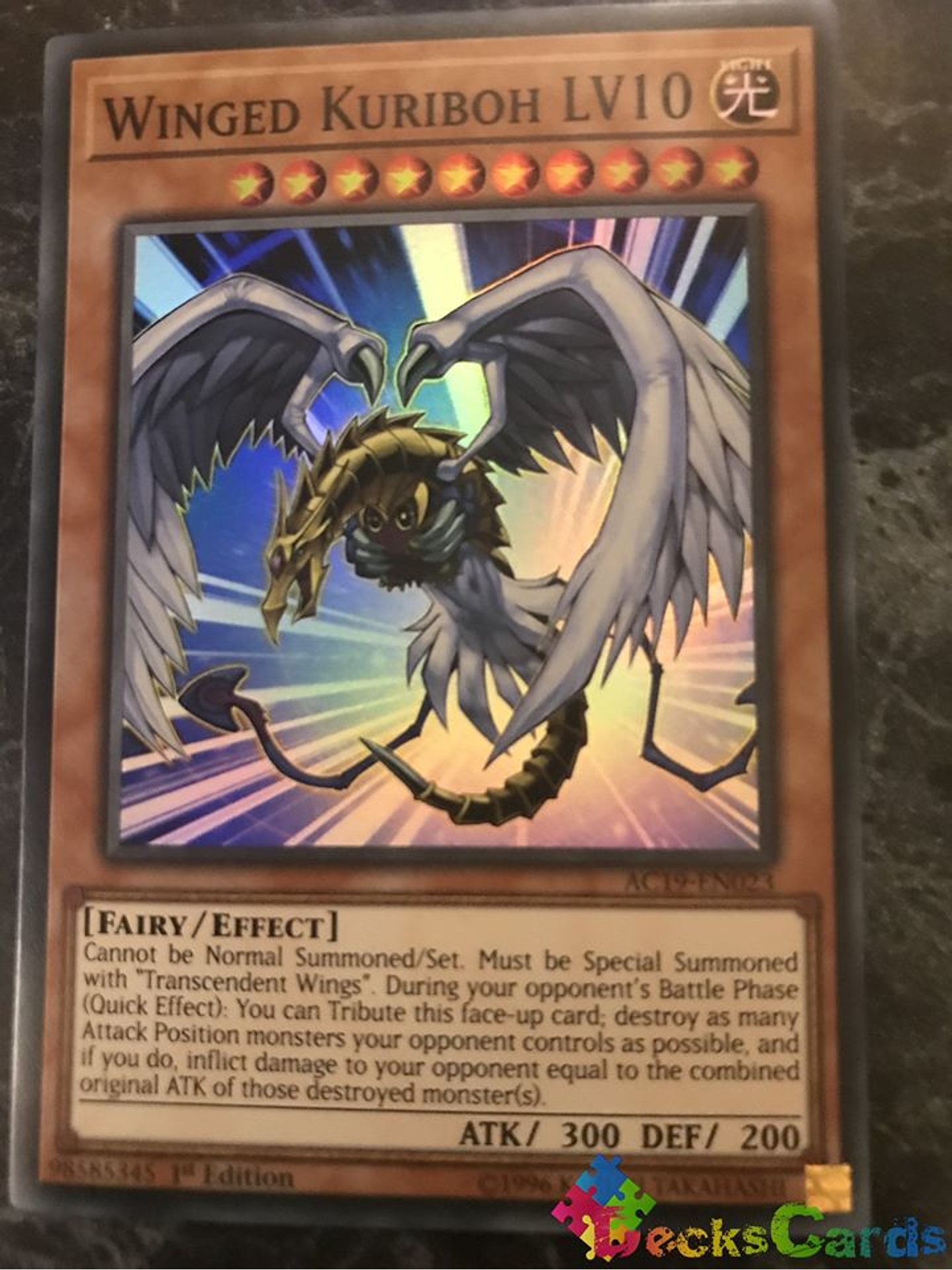 Winged Kuriboh LV10 - AC19-EN023 - Super Rare 1st Edition 1