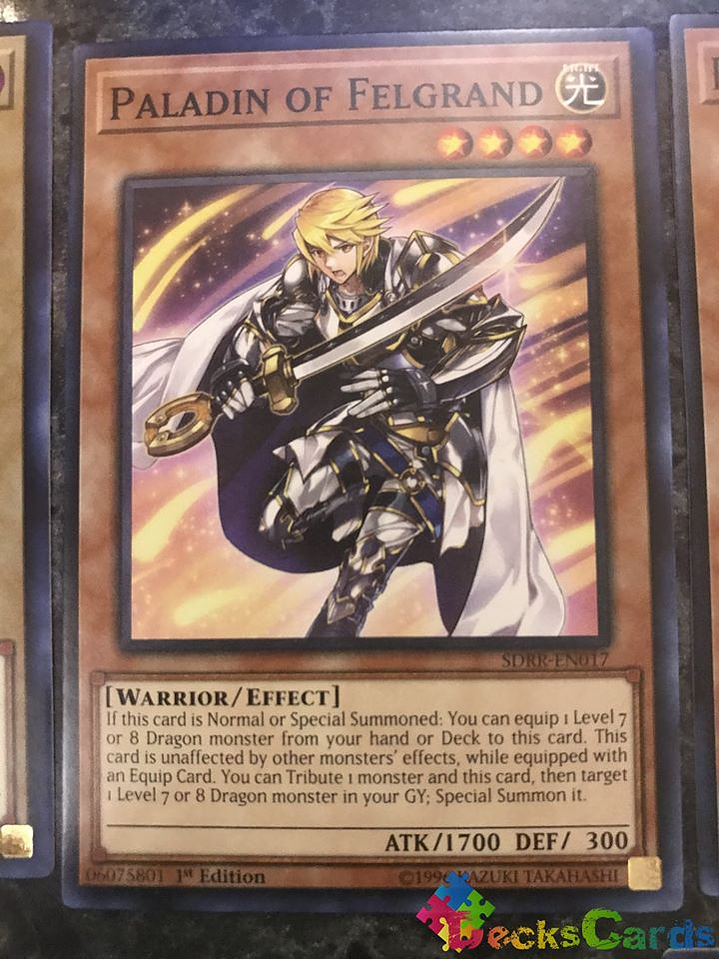 Paladin of Felgrand - SDRR-EN017 - Common 1st Edition 1