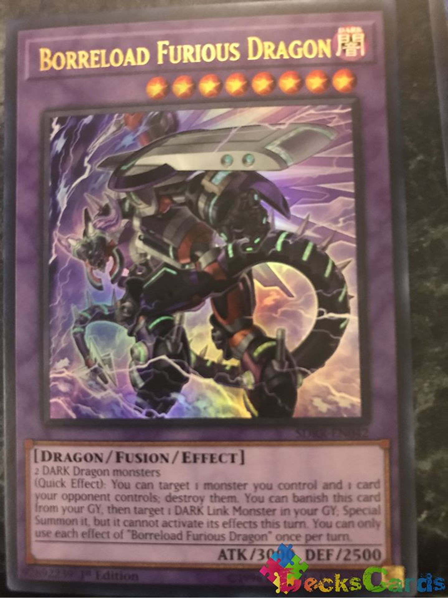 Borreload Furious Dragon - SDRR-EN042 - Ultra Rare 1st Edition 1