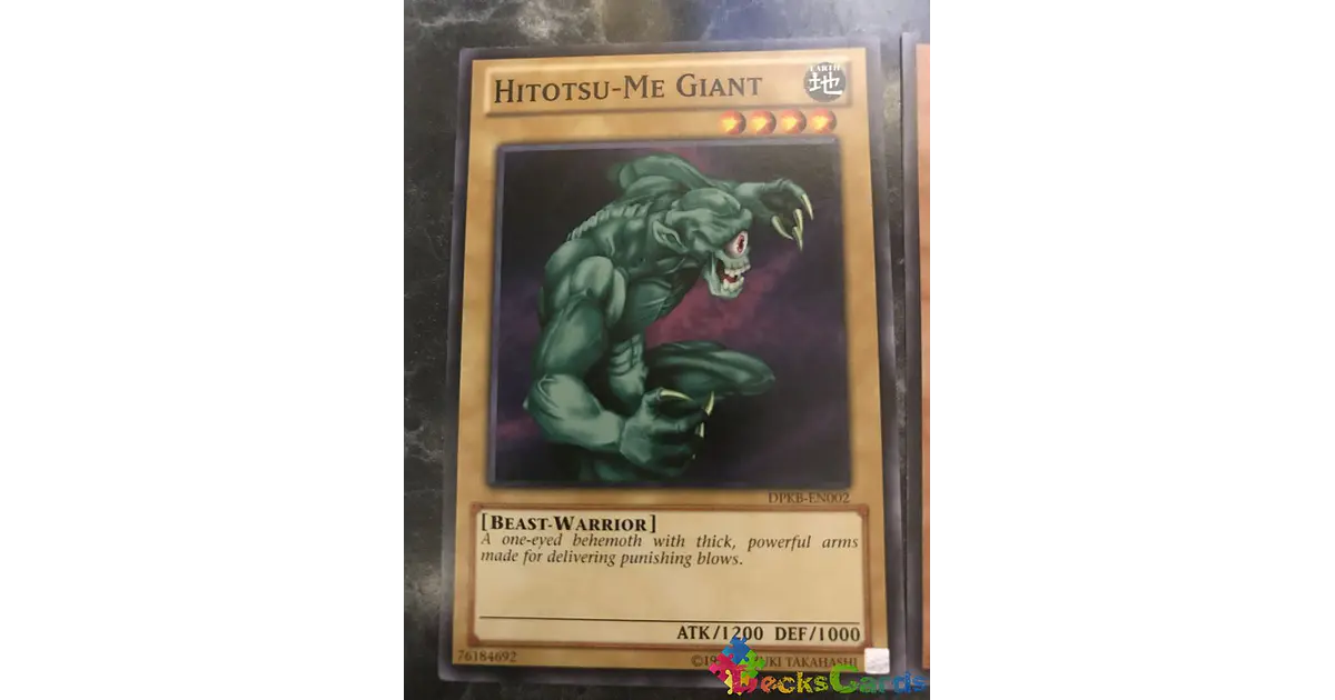 Yu-Gi-Oh! Hitotsu-Me Giant (DPKB-EN002) Common - 1st Edition, Duelist Pack: Kaiba Single Card