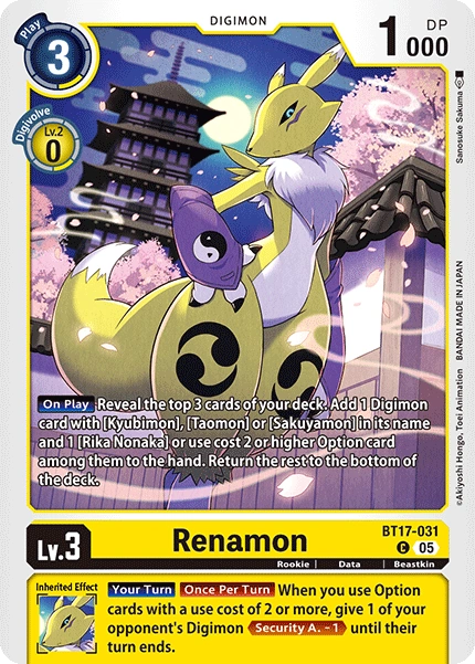 BT17-031 C Renamon (ST22)