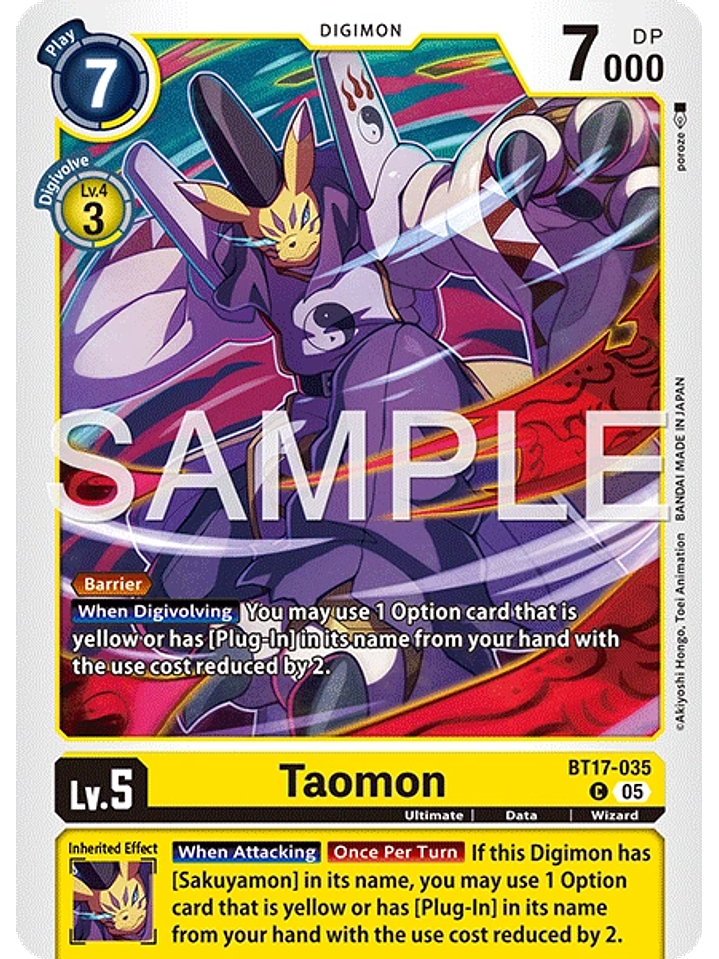 BT17-035 C Taomon (ST22) 1
