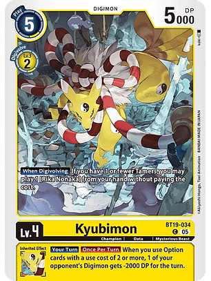 BT19-034 C Kyubimon (ST22)