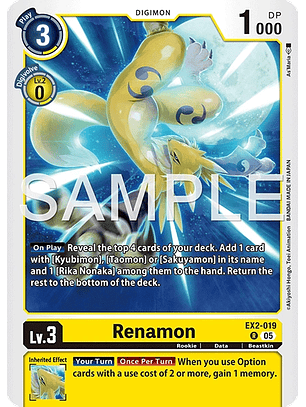 EX2-019 R Renamon (ST22)