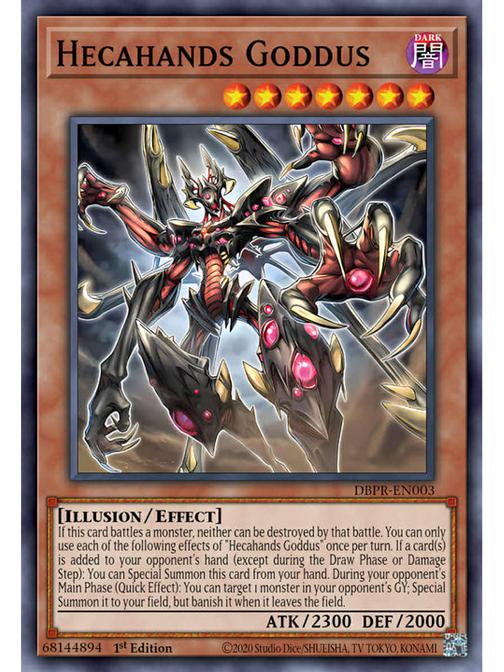 Hecahands Godos - PHRE-EN003 - Super Rare 1st Edition 1