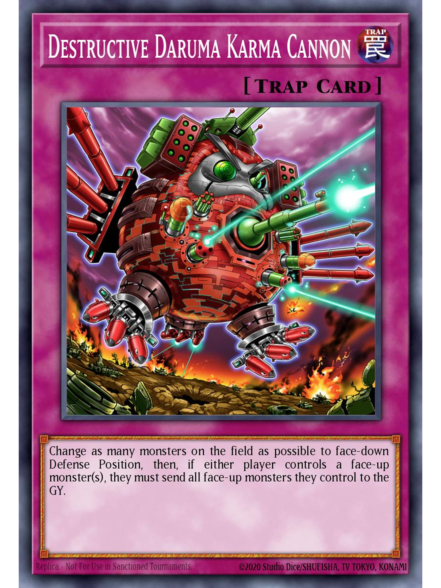 Destructive Daruma Karma Cannon - PHRE-EN030 - Rare 1st Edition 1