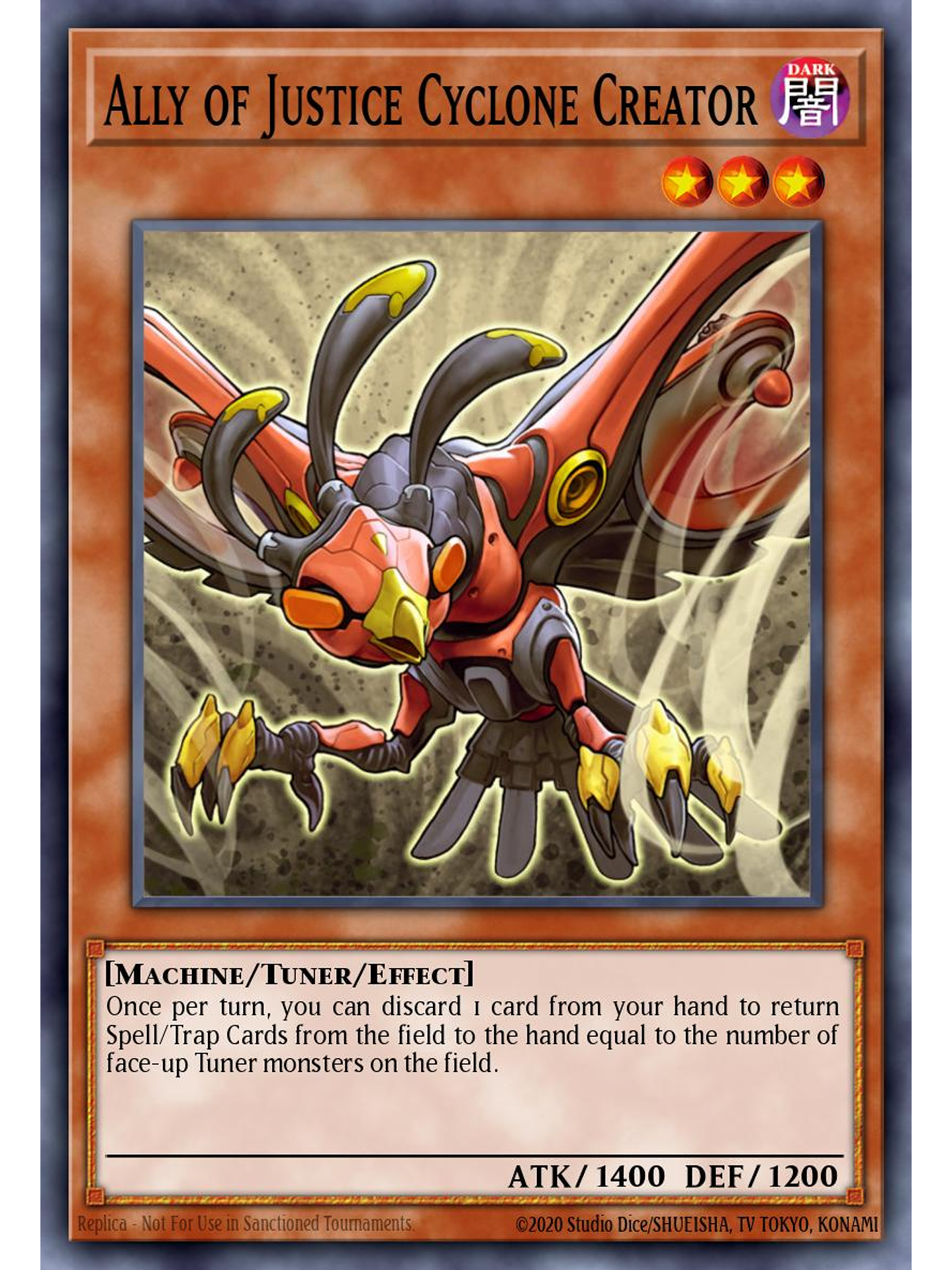 Ally of Justice Cyclone Creator - PHRE-EN056 - Rare 1st Edition 1