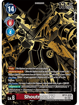BT11-019 (Alternate Art) Shoutmon X7