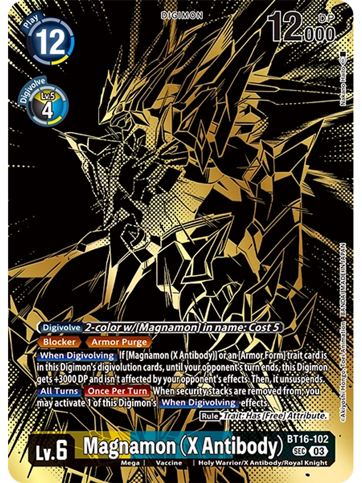 BT16-102 (Alternate Art) Magnamon (X Antibody) 1