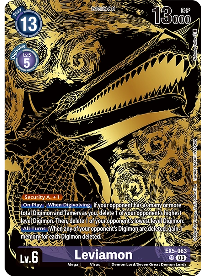 EX5-063 (Alternate Art) Leviamon 1