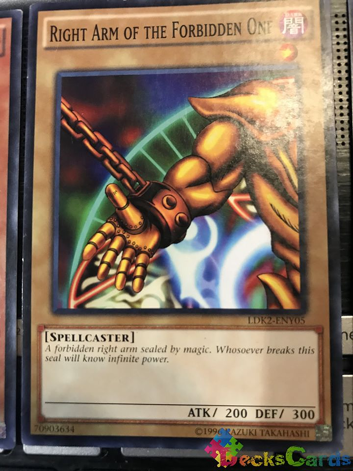 Right Arm of the Forbidden One - LDK2-ENY05 - Common Unlimited 1