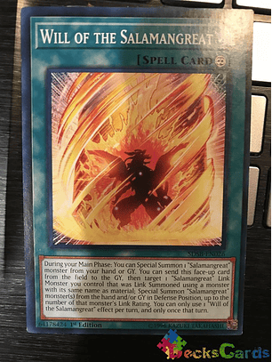Will of the Salamangreat - SDSB-EN026 - Common 1st Edition