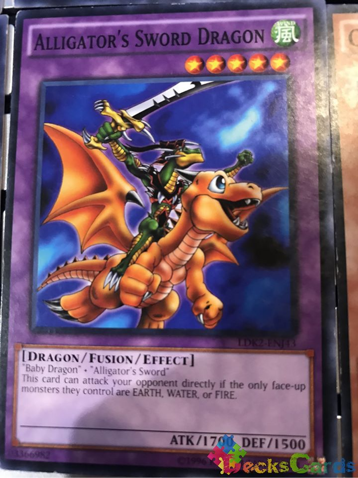 Alligator's Sword Dragon - LDK2-ENJ43 - Common Unlimited 1