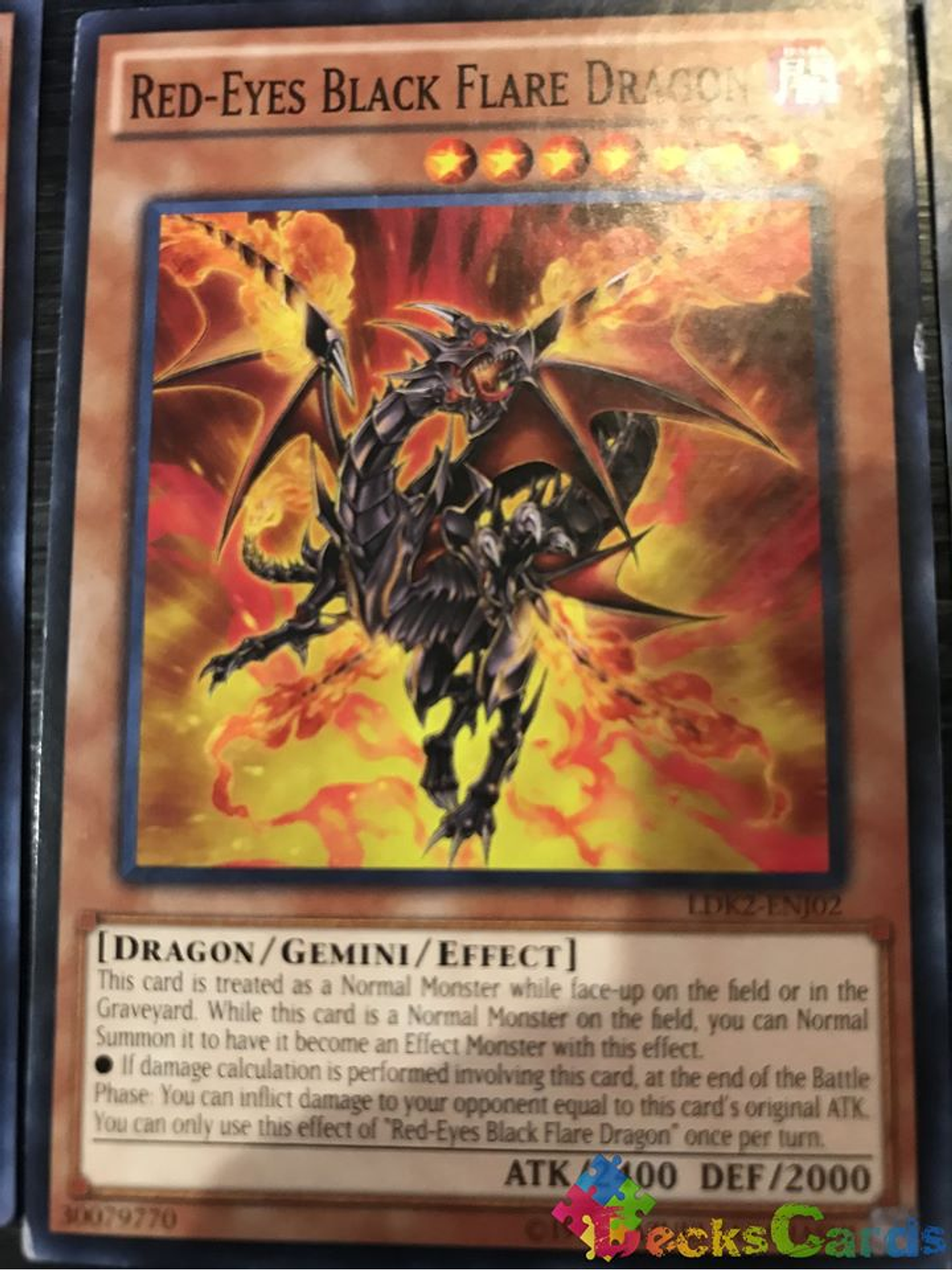 Red-Eyes Black Flare Dragon - LDK2-ENJ02 - Common Unlimited 1