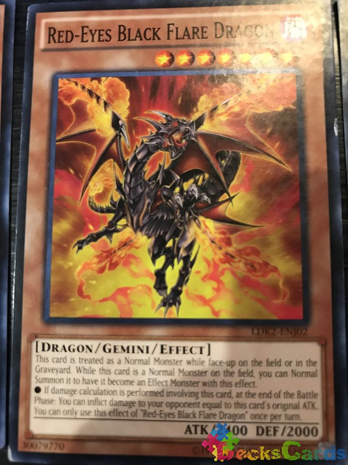 Red-Eyes Black Flare Dragon - LDK2-ENJ02 - Common Unlimited 1