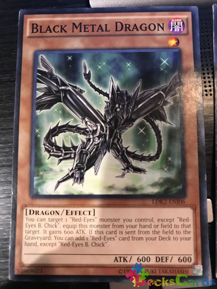 Black Metal Dragon - LDK2-ENJ06 - Common Unlimited