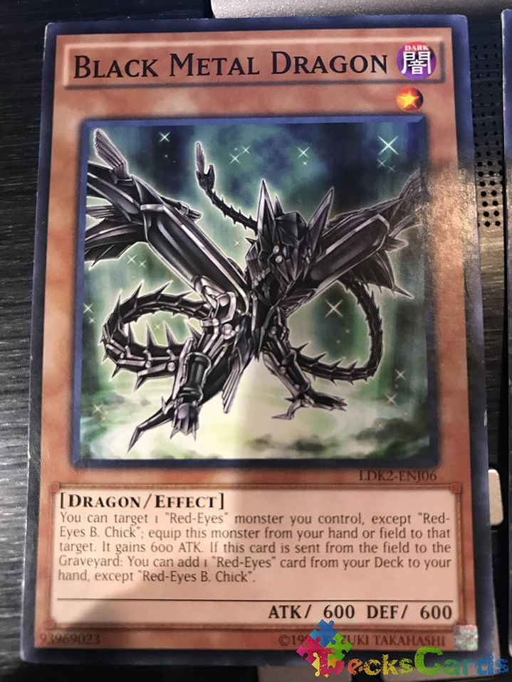 Black Metal Dragon - LDK2-ENJ06 - Common Unlimited 1