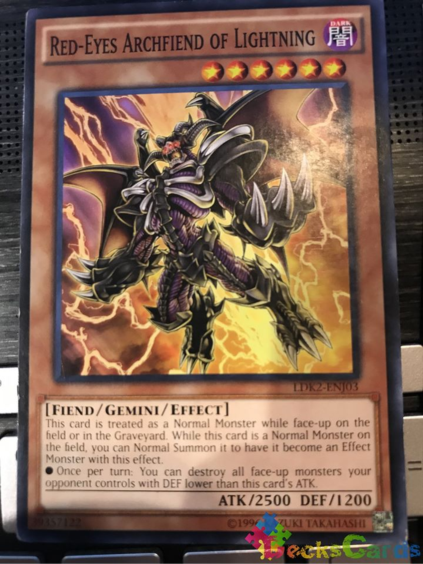 Red-Eyes Archfiend of Lightning - LDK2-ENJ03 - Common Unlimited 1