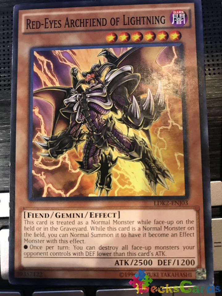 Red-Eyes Archfiend of Lightning - LDK2-ENJ03 - Common Unlimited 1
