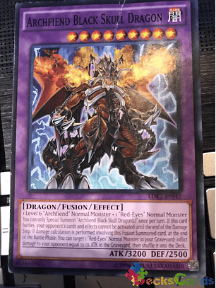 Archfiend Black Skull Dragon - LDK2-ENJ42 - Common Unlimited
