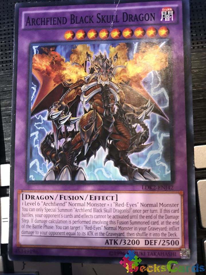 Archfiend Black Skull Dragon - LDK2-ENJ42 - Common Unlimited 1