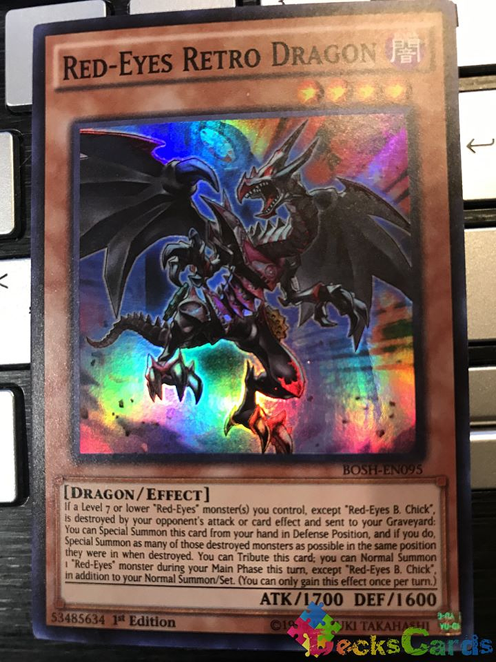 Red-Eyes Retro Dragon - BOSH-EN095 - Super Rare 1st Edition 1