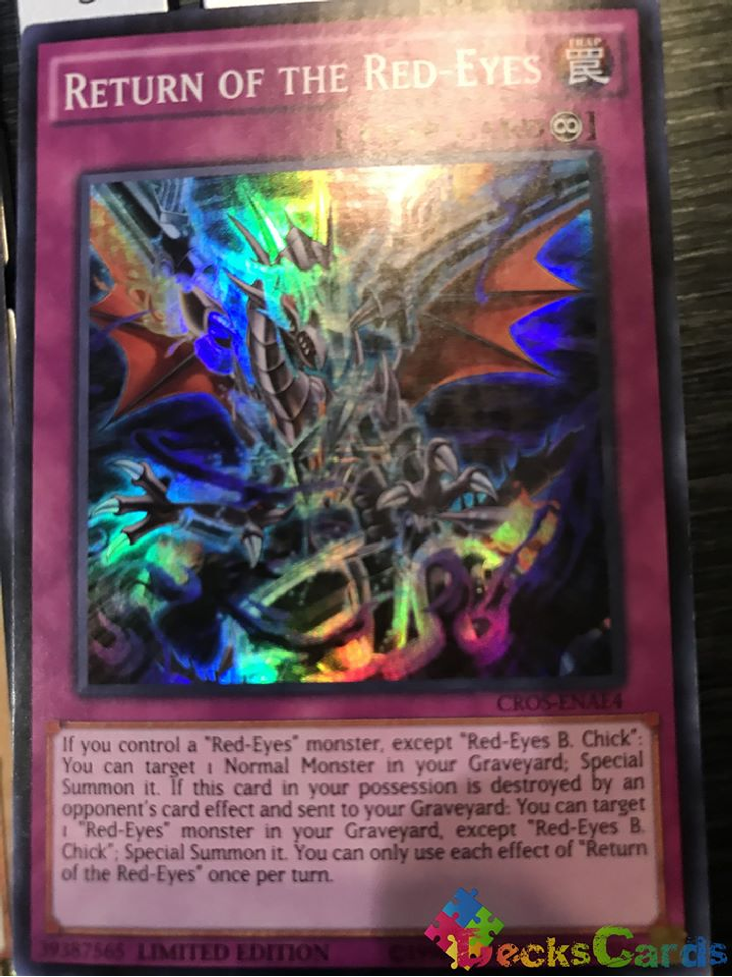 Return of the Red-Eyes - CROS-ENAE4 - Super Rare Limited Edition 1
