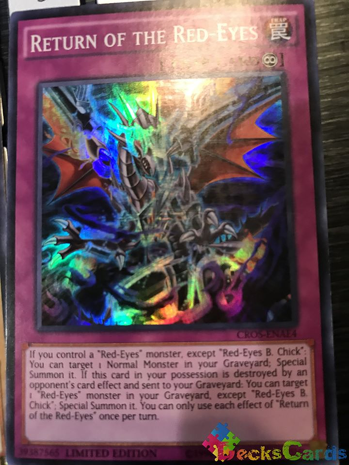 Return of the Red-Eyes - CROS-ENAE4 - Super Rare Limited Edition 1