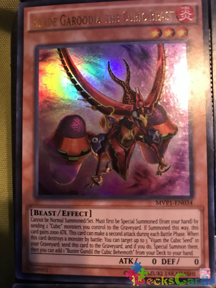 Blade Garoodia the Cubic Beast - MVP1-EN034 - Ultra Rare Unlimited 1