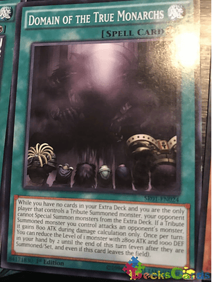 Domain of the True Monarchs - SR01-EN024 - Common 1st Edition