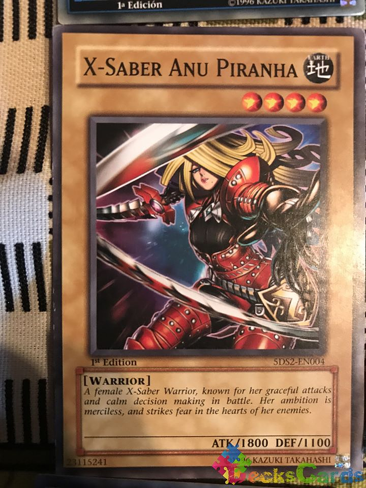 X-Saber Anu Piranha - 5DS2-EN004 - Common 1st Edition 1