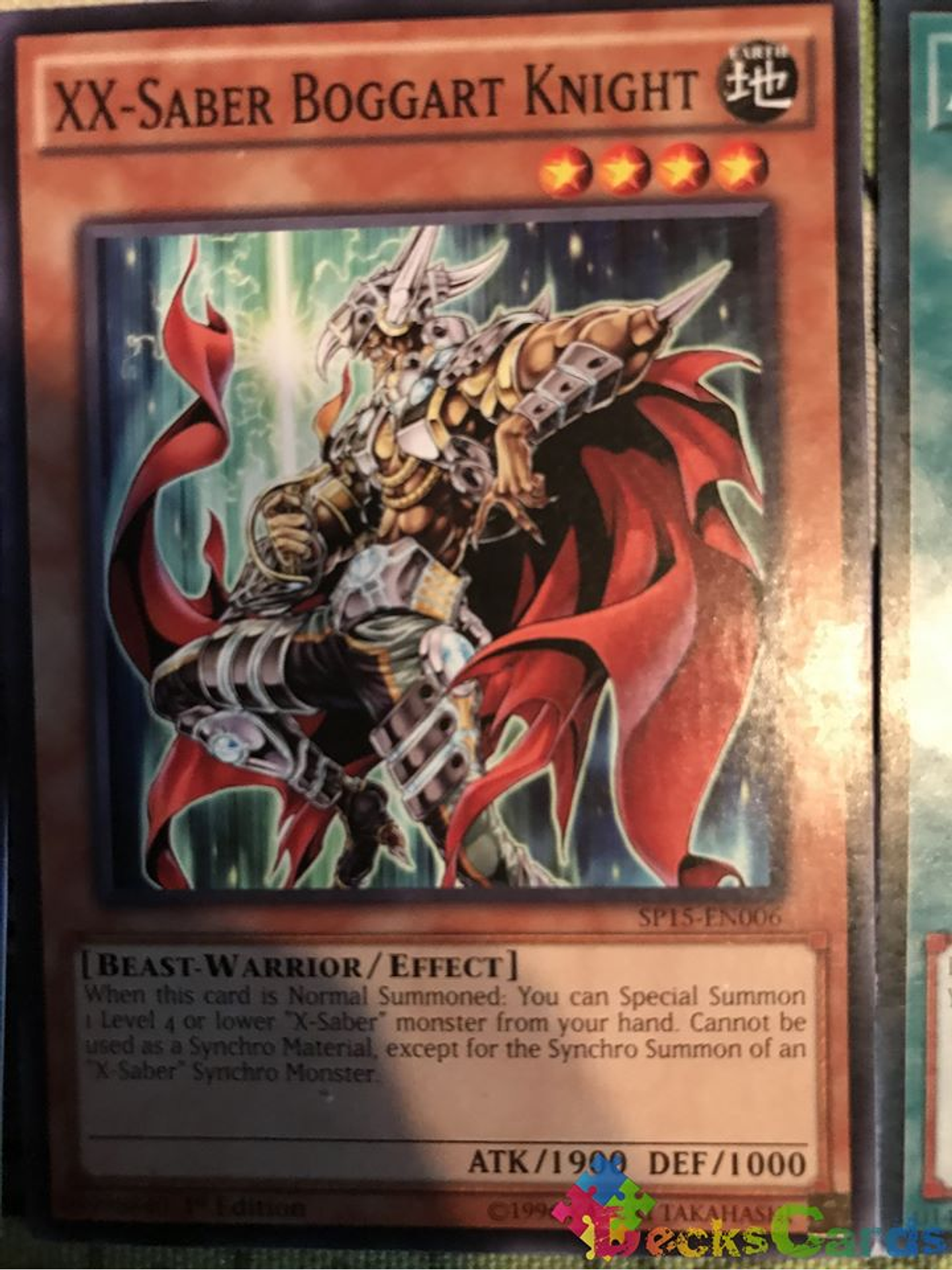 XX-Saber Boggart Knight - SP15-EN006 - Common 1st Edition 1