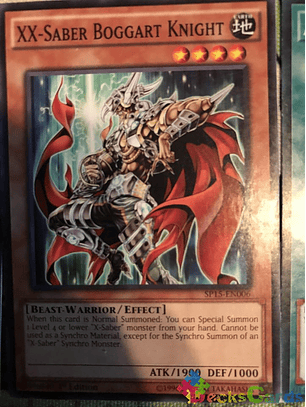 XX-Saber Boggart Knight - SP15-EN006 - Common 1st Edition
