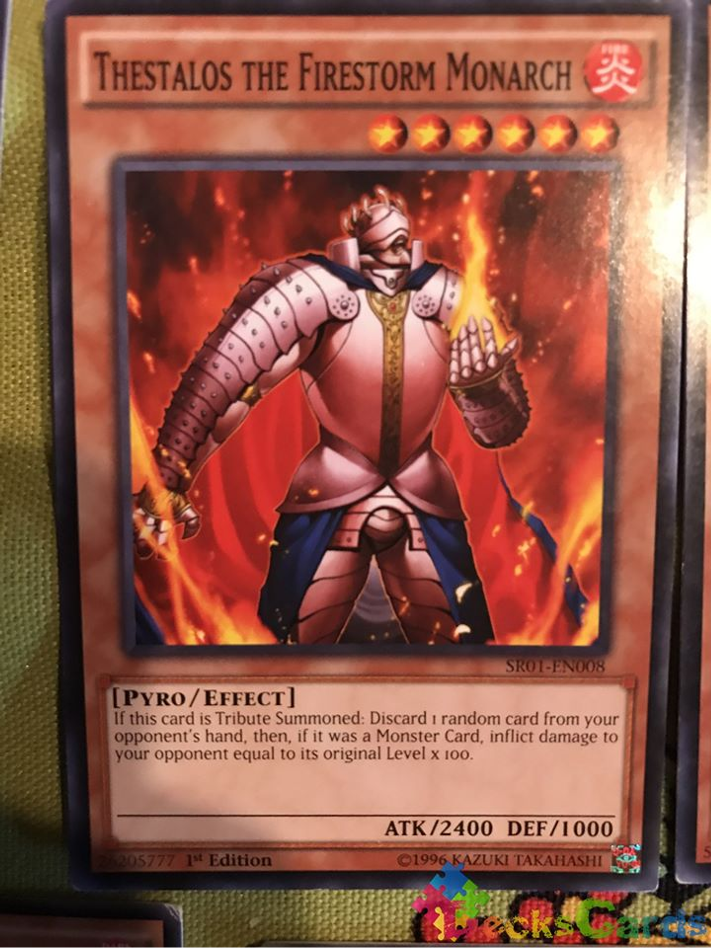 Thestalos the Firestorm Monarch - SR01-EN008 - Common 1st Edition 1