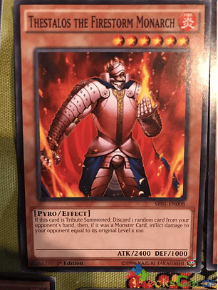 Thestalos the Firestorm Monarch - SR01-EN008 - Common 1st Edition