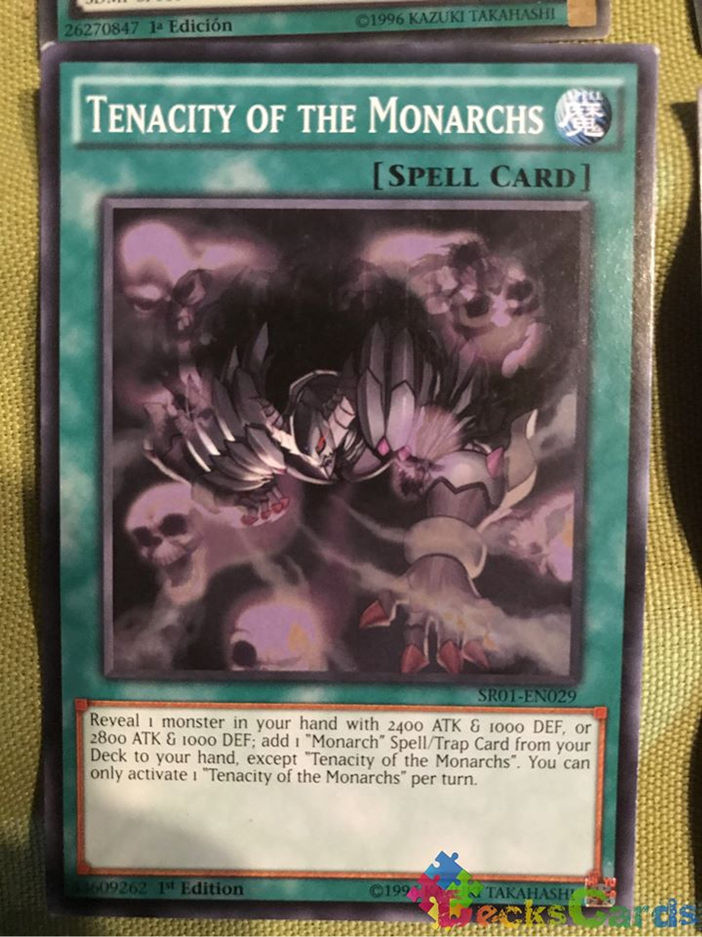Tenacity of the Monarchs - SR01-EN029 - Common 1st Edition 1