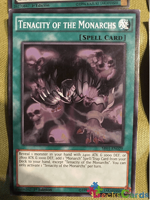 Tenacity of the Monarchs - SR01-EN029 - Common 1st Edition
