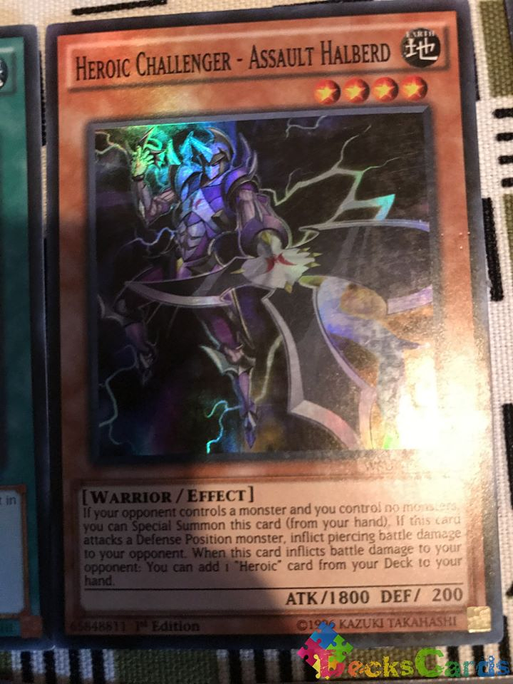 Heroic Challenger - Assault Halberd - WSUP-EN016 - Super Rare 1st Edition 1