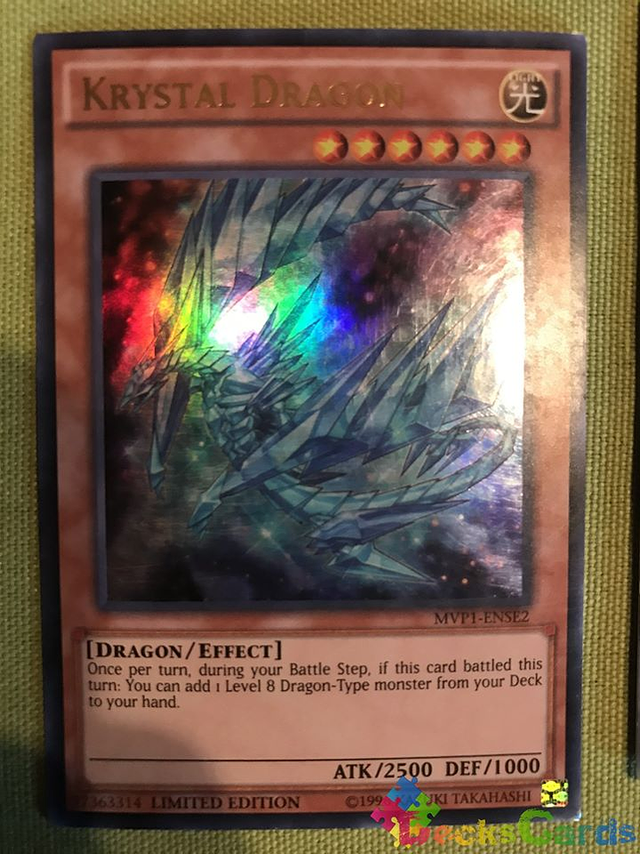 Krystal Dragon - MVP1-ENSE2 - Ultra Rare Limited Edition 1